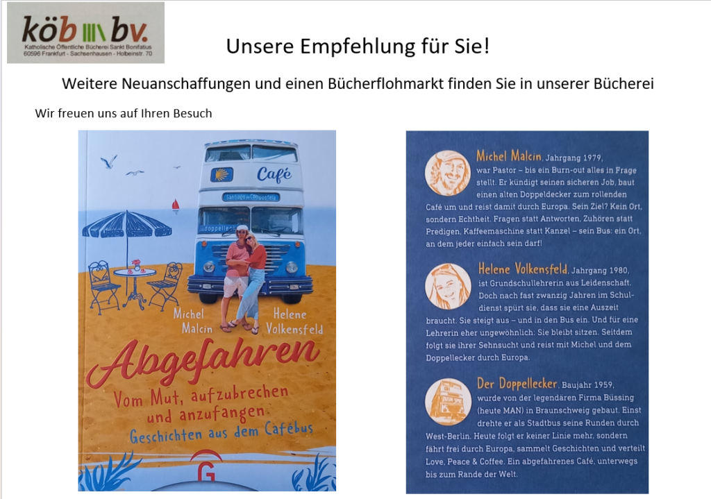 Büchereiempfehlung Abgefahren: Geschichten aus dem Cafébus