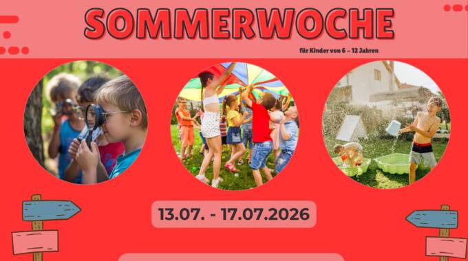 Plakat zur BONFAMILY Sommerwoche für Kinder 2026